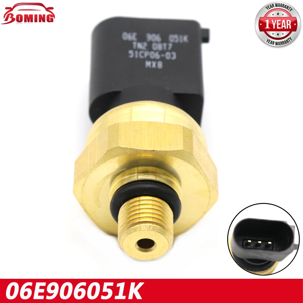 06E906051K Car Fuel Oil Pressure Sensor Regulator 51CP06-03 For Audi A3 A4 A5 A6 A7 A8 Q5 Q7 R8 RS4 RS5 S4 S5 S6 S8 SQ5 TT TTS