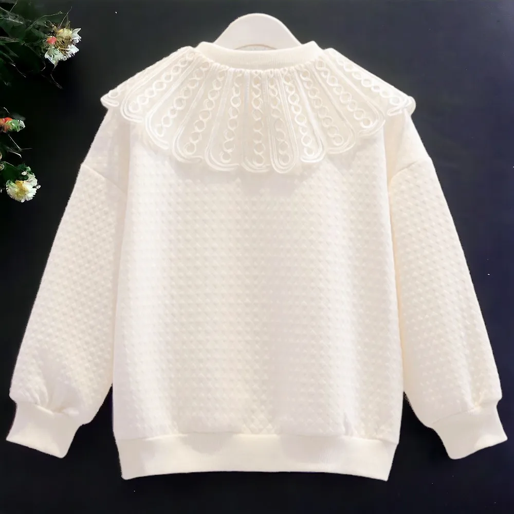 Baby GirlSweatshirts for Kids Shirts School Outfits CottonTeenagers Tops Long Sleeve Spring Children Clothes 5 7 8 9 10 12 Years