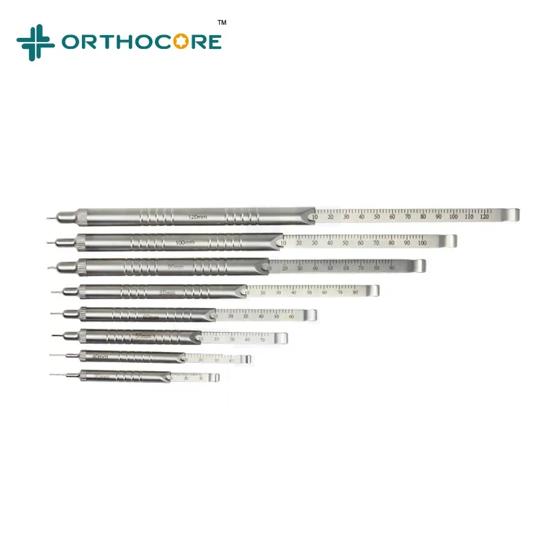 Ce3-year customized manual of  surgical instrument depth gauge accepts online technical support of any size.