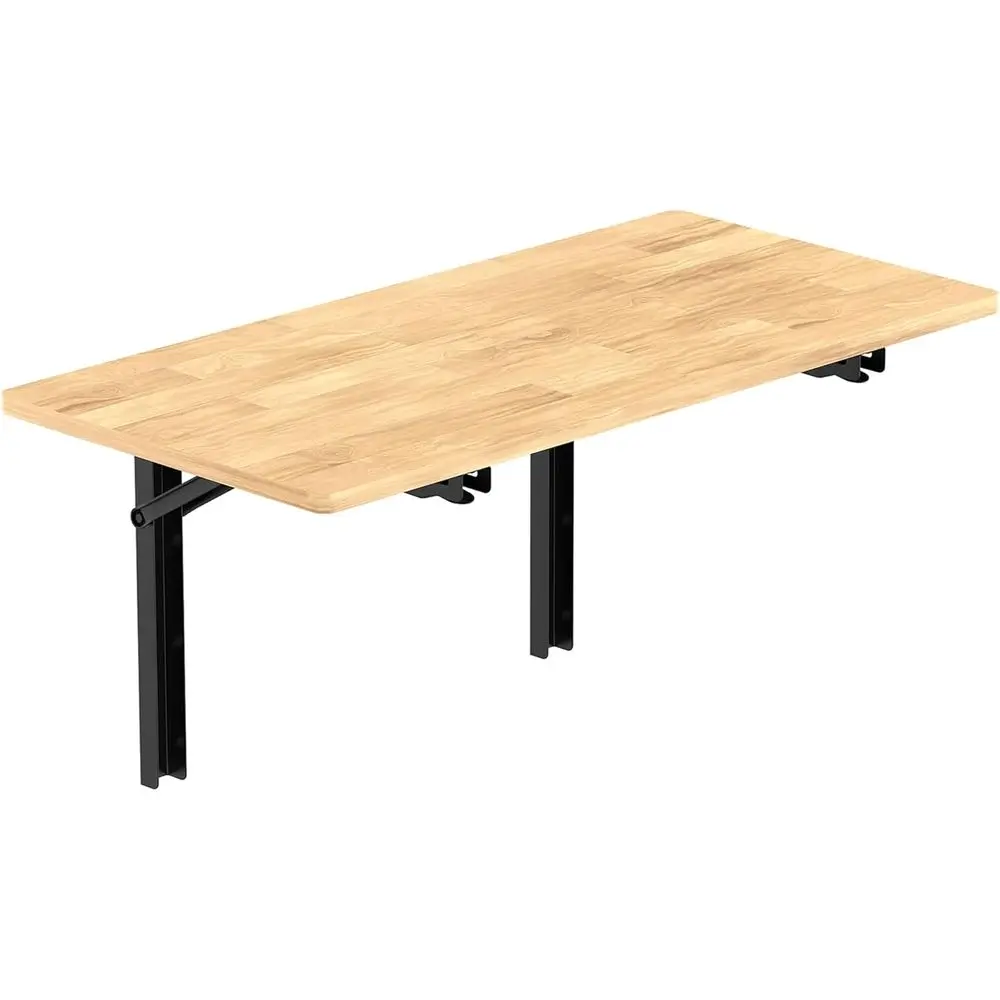 

Heavy Duty Wall Mounted olding Workbench, Space-Saving Collapsible Wall Table/Desk or Garage Workshop, Holds Up to 550 lbs(Board