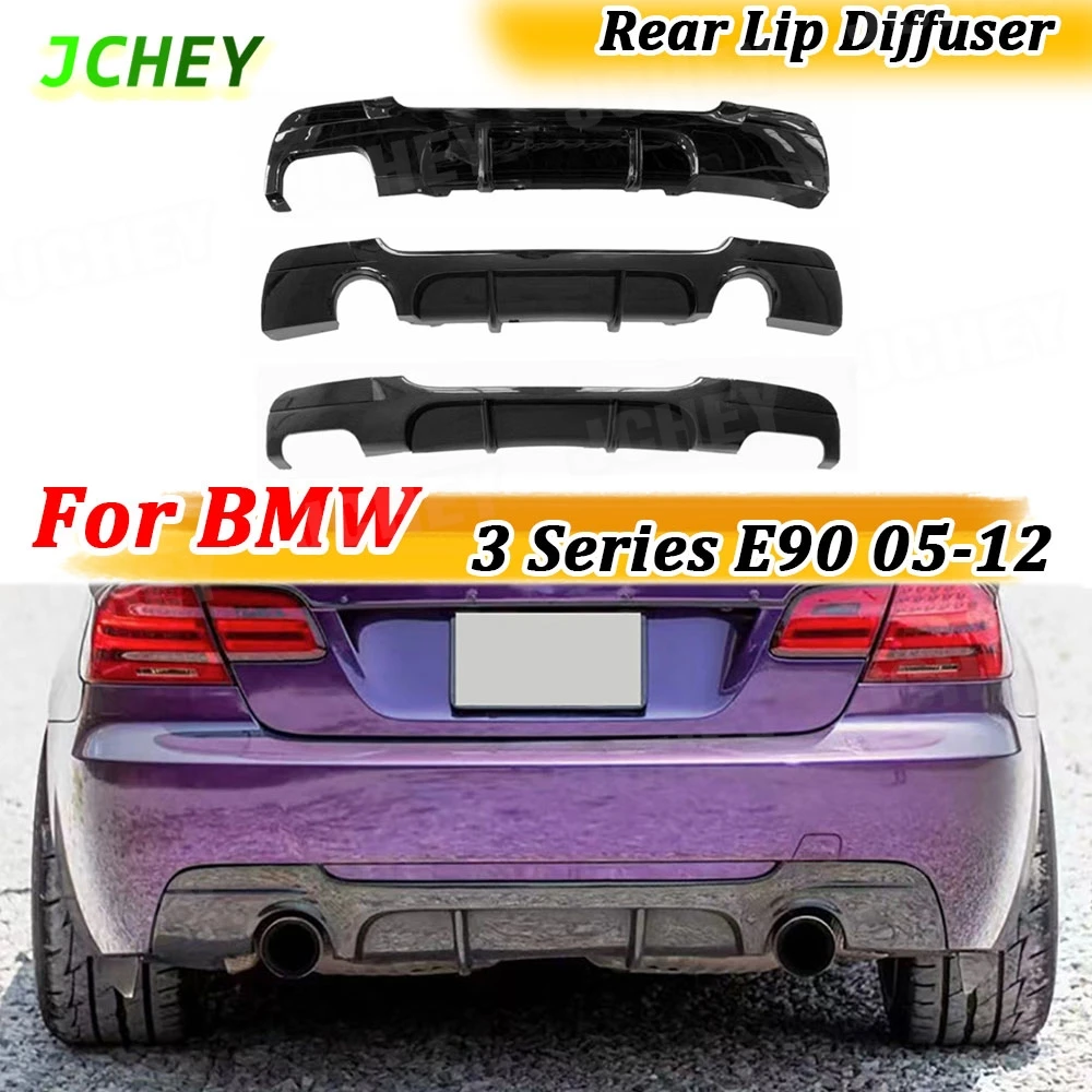 

Gloss Black Car Rear Bumper Lip Diffuser Guard Accessories for BMW 3 Series E90 M Sport Sedan 4 Door 2005-2012 Body Kits