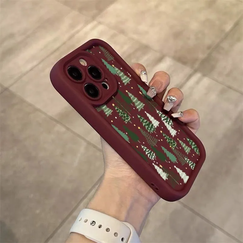 شجرة عيد الميلاد السنة الجديدة نمط سيليكون قضية الهاتف ل Xiaomi Redmi 15 15C 14C 13C 12C 10C A5 نوت 14 13 12 برو زائد 11 12S 11S #4