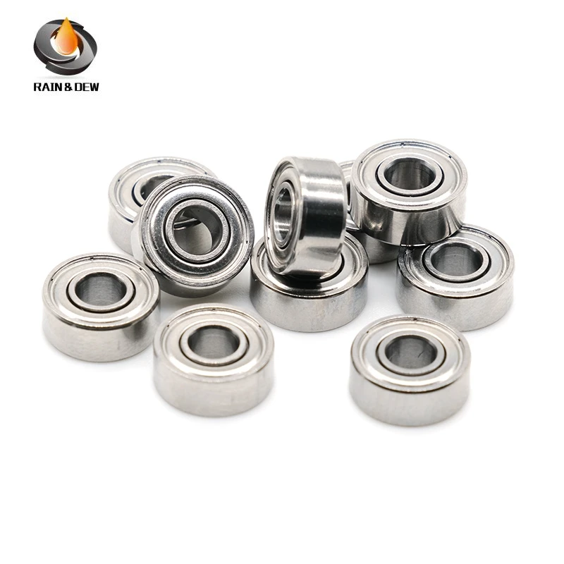 10PCS SMR104ZZ 4x10x4 mm ABEC-9 SMR104ZZ SMR104-2Z Stainless Steel 440C Deep Groove Ball Bearing Miniature Bearing