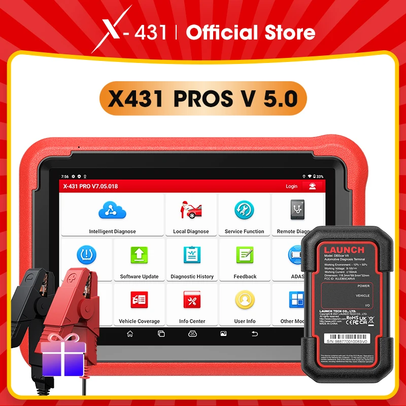 X-431 Launch X431 PROS V 5.0 Car Diagnostic Tools Automotive Diagnosis OBD Auto Diagnostics Scanner OBD2 Scan Diagnost Pro V+