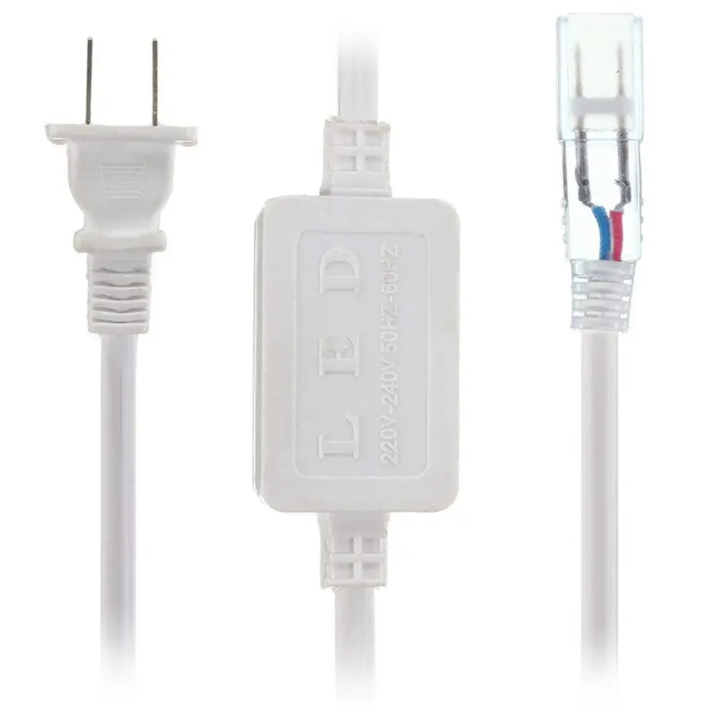 5050 SMD 2 دبابيس التوصيل LED الاتحاد الأوروبي المقبس أدى الإضاءة LED قطاع ضوء بار أضواء LED قطاع