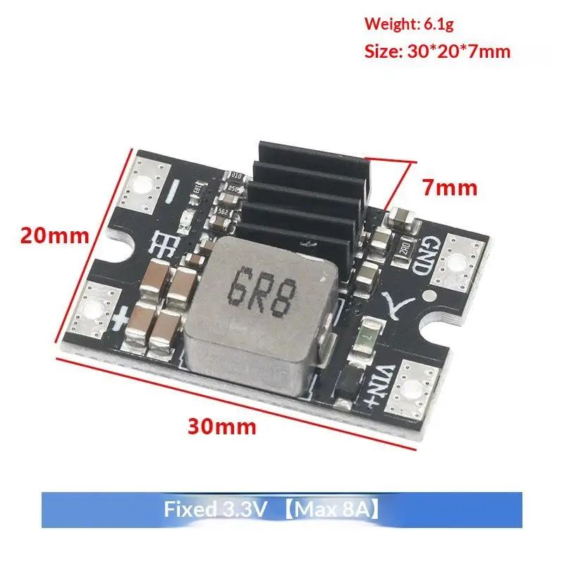 1Pcs Voltage Regulator PCB Board Module Output 8A DC-DC 25V To 3.3V/5V/9V/12V Buck Step Down Converter Board Module