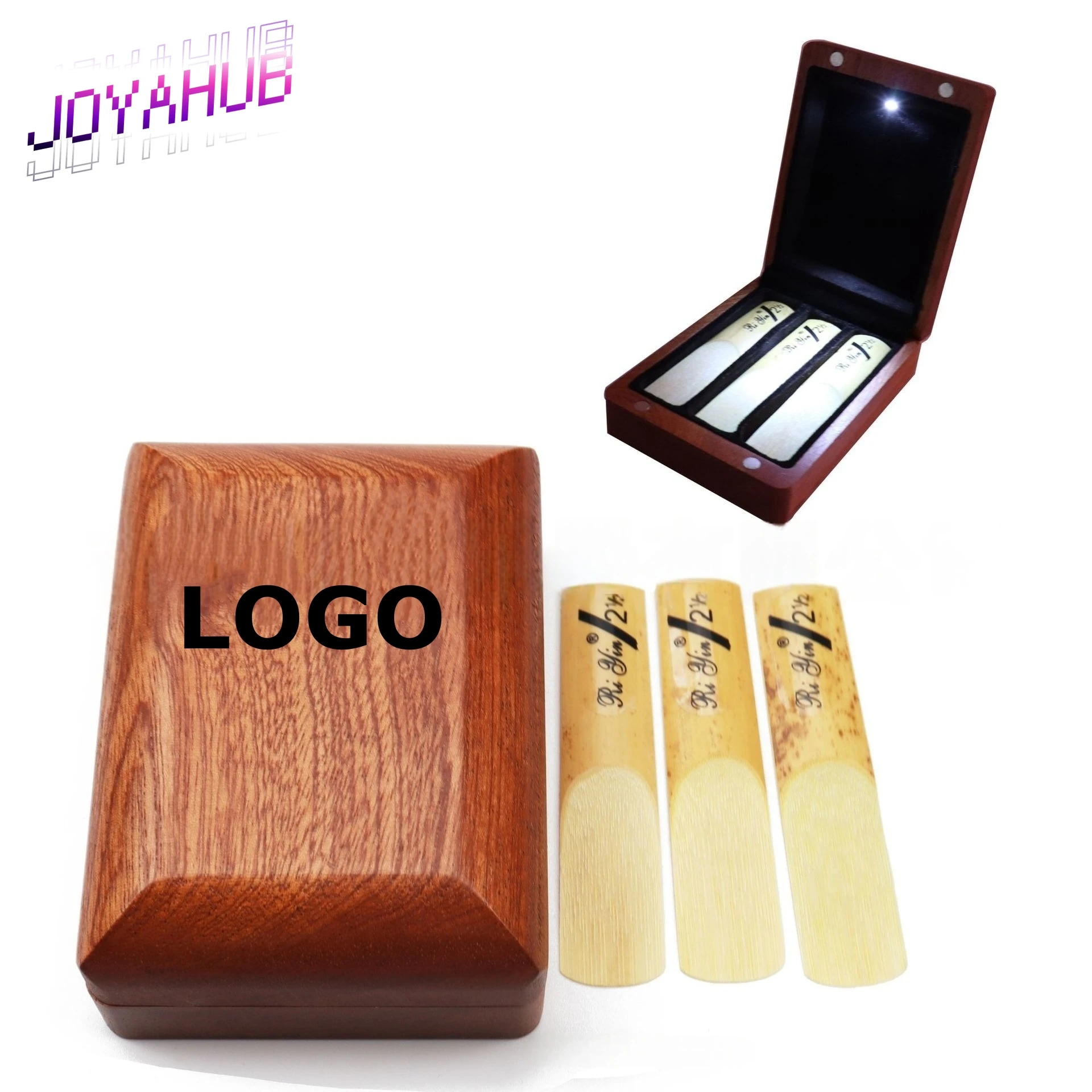 

Custom Logo Saxophone Wood Whistle Box Moisture-proof Clarinet Alto Treble Whistle Storage Case Musical Instrument Accessories