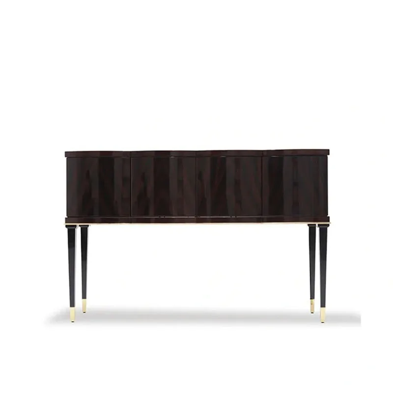 

European solid wood entrance cabinet, light luxury style entry door, living room entrance table, simple post-modern entrance doo