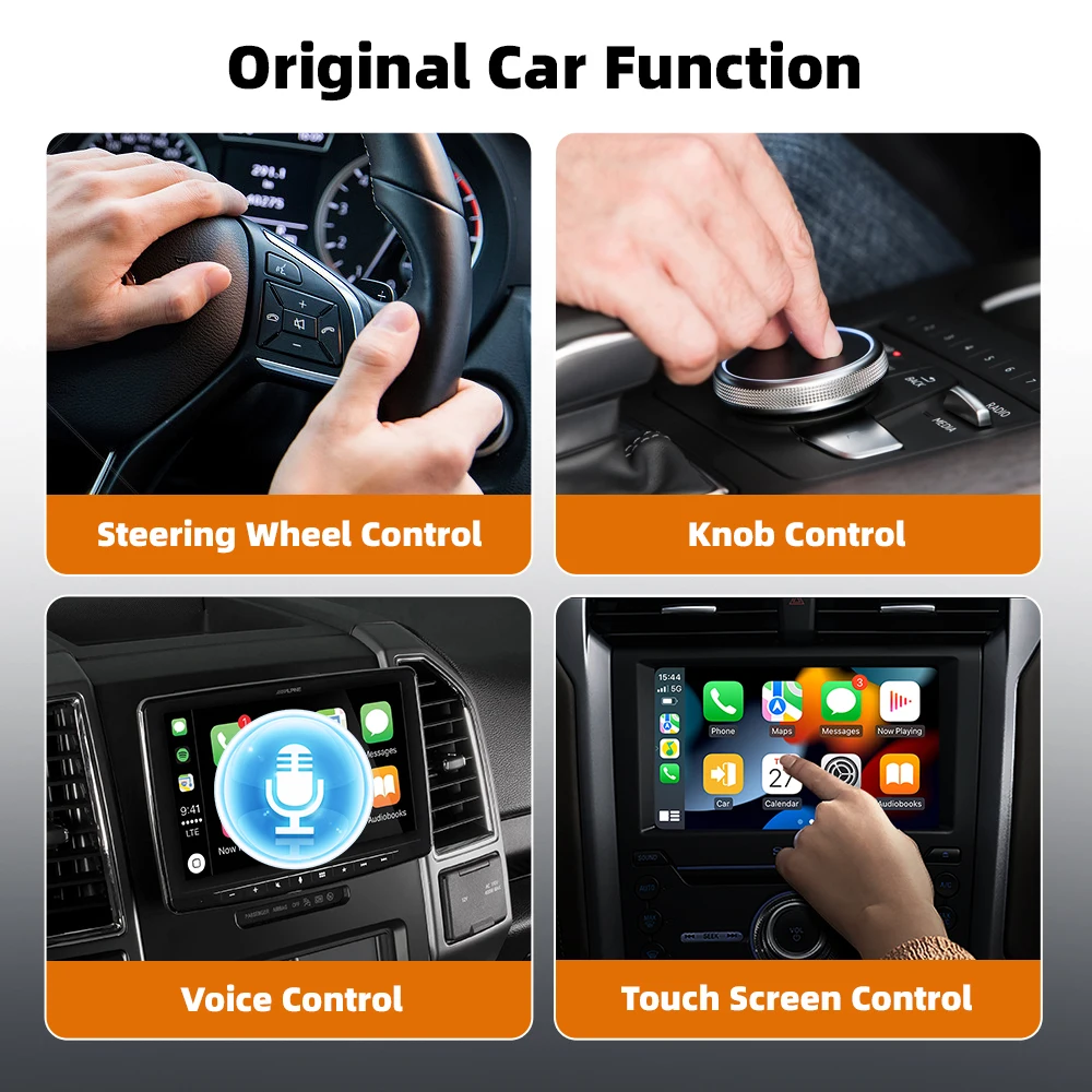 2 في 1 لاسلكي CarPlay Android Auto Adapter Plug & Play تحويل سلكي إلى دونجل لاسلكي للسيارات السلكية CarPlay السلكية #5