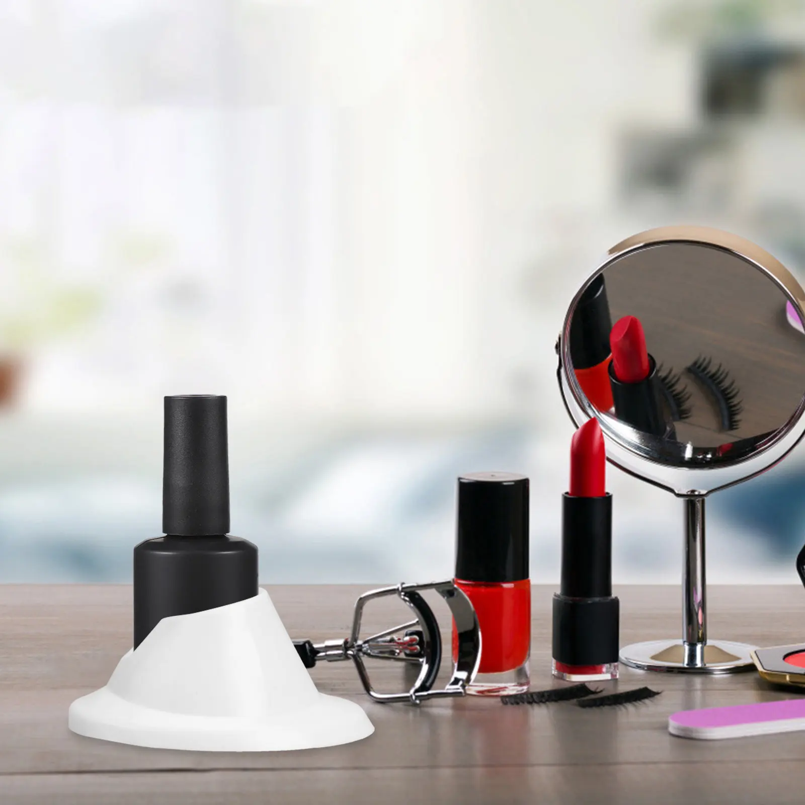 

Набор из 6 силиконовых держателей для лака для ногтей, прочные, легкие, предотвращающие проливание, для салонов красоты, школ, маникюрных инструментов