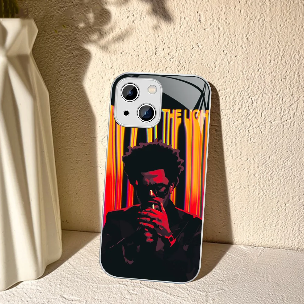 Weeknd XO 휴대폰 케이스, 아이폰 15, 13, 12 미니, 11 프로, XS 맥스, X, XR, 14 플러스, 강화 유리 커버