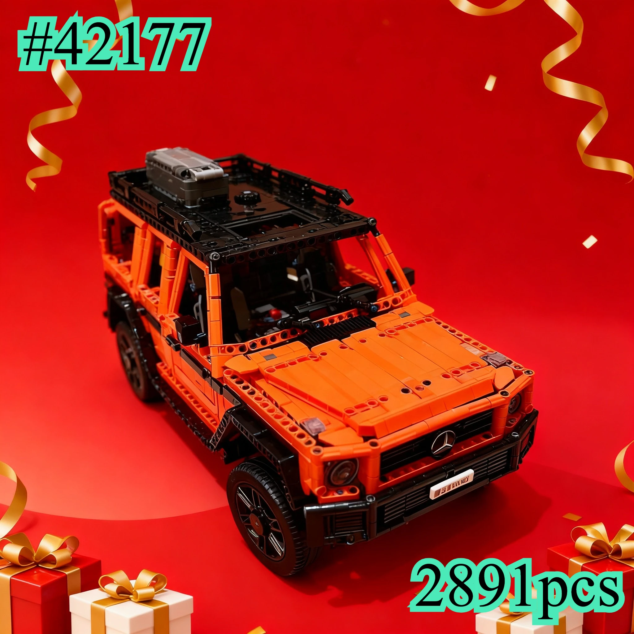 

Конструктор «Крутая модель автомобиля» 42177, совместимый с деталями Lego, 2891 деталь, идеально подходит для рождественских подарков