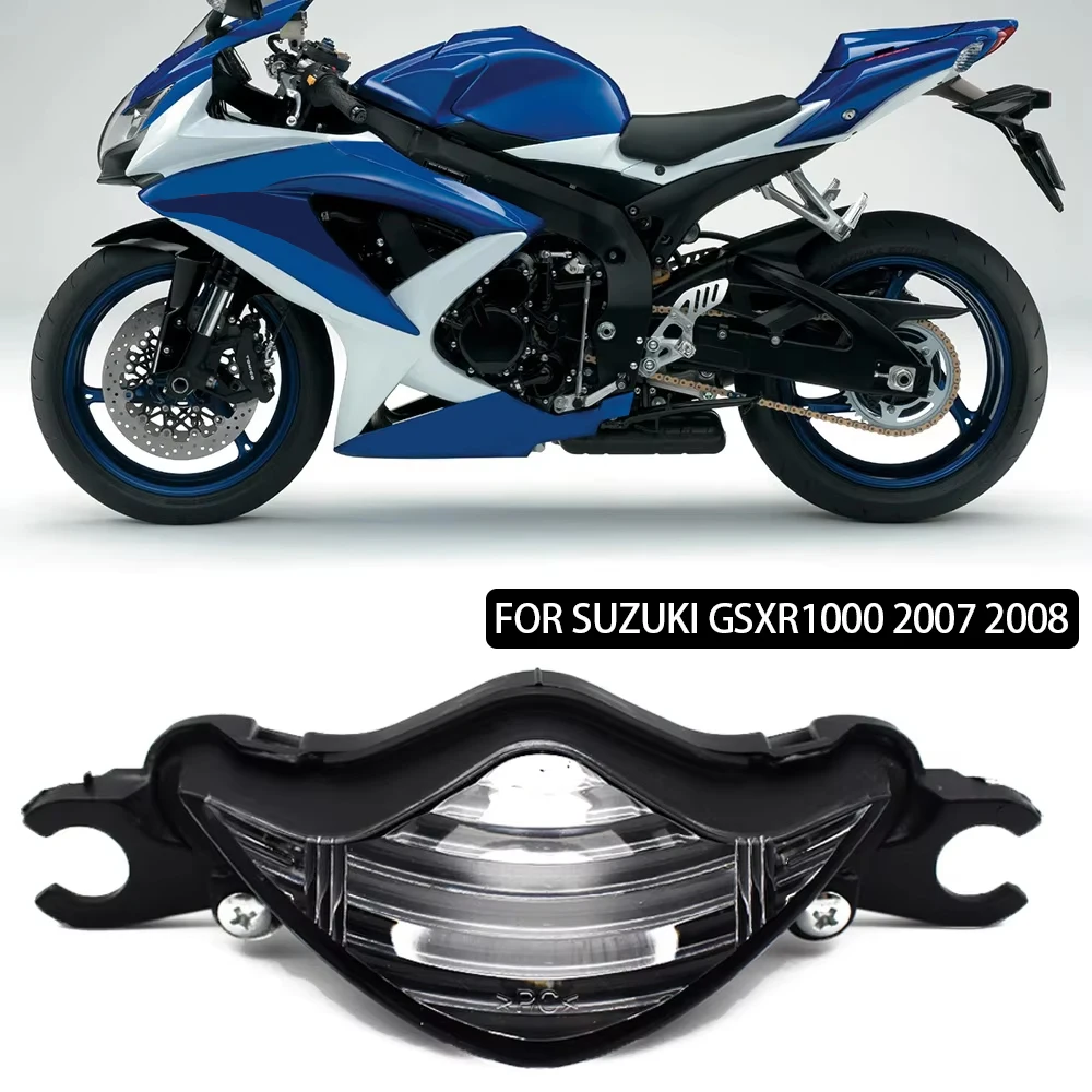 Clear Motorcycle Headlight Headlamp Upper Head Front Running Light For Suzuki Gsxr1000 Gsxr 1000 K7 2007 2008 Fog Lights