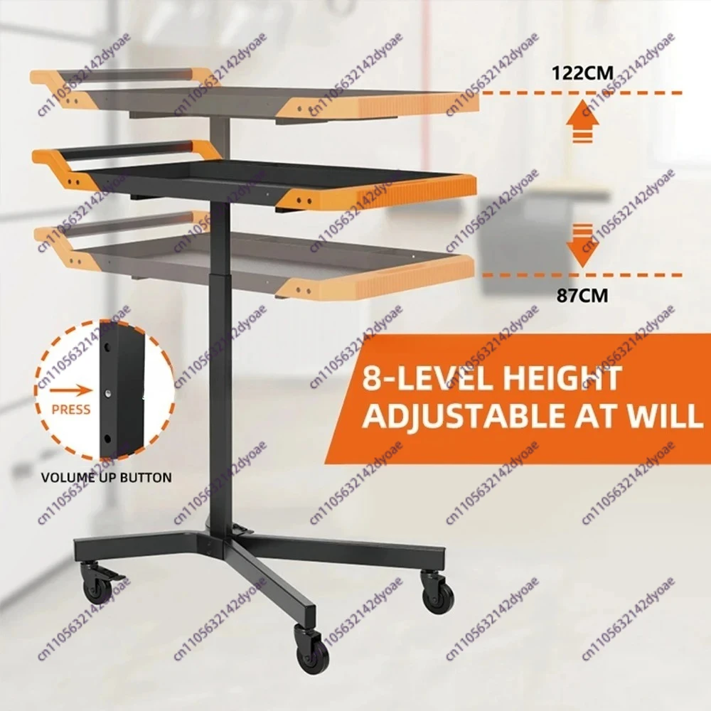 Multi-functional cart workbench car repair tool cart adjustable height movable
