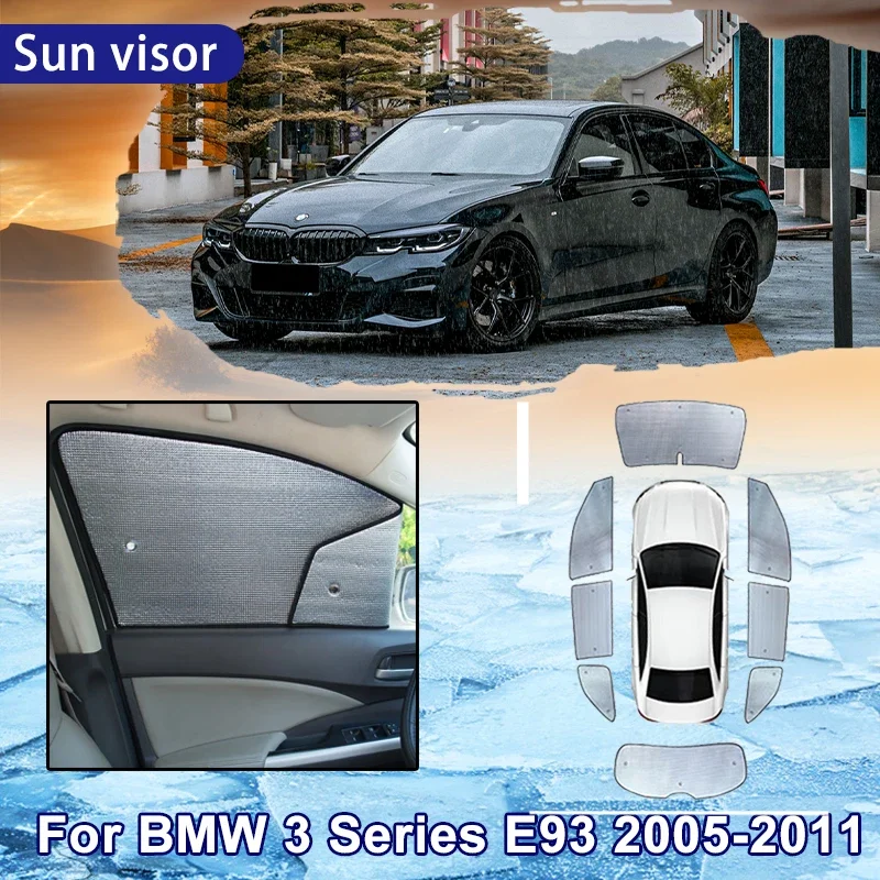 

Для BMW 3 серии G20 LWB 2019 ~ 2024 2020 2021 автомобильный солнцезащитный козырек с полным покрытием, солнцезащитный козырек на лобовое стекло, боковое окно, защита от солнца