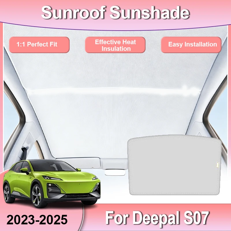 

For Deepal S07 S7 C673 Accessories 2023 2024 2025 Car Sun Visor Cover Sunroof Tools Auto Body Kit Vehicle Supplies Static Cling