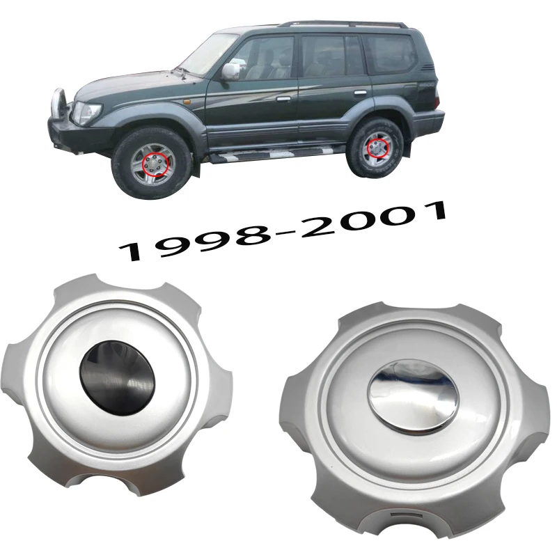 لتويوتا برادو 2700 3400 VZJ95 1998-2002 1 قطعة غطاء مركز العجلة غطاء محور 42603-35630 4260335630 غطاء مركز العجلة