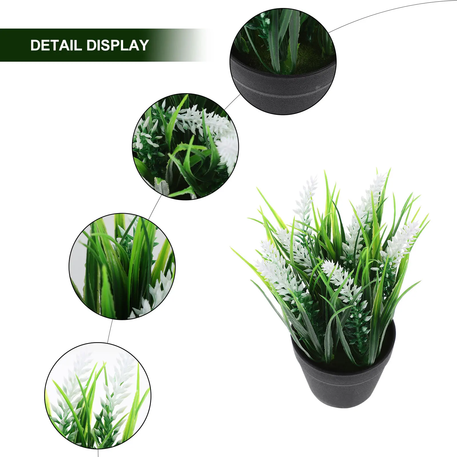 

Mini Simulation Potted Clivia Plant Artificial Plant Decor Desktop Decoration for Home Office Gift Botanical Ornament