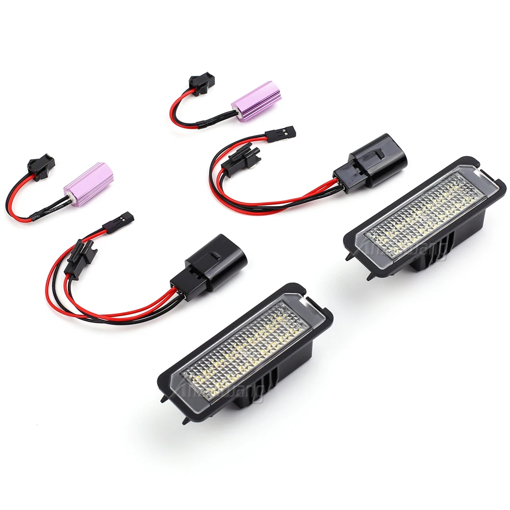 Fit For VW Amarok Eos Golf6/Golf7 Gol Golf 5 New Beetle Cabrio Polo/Derby Passat 2Pcs LED License Plate Lights Number Plate Lamp - view 5