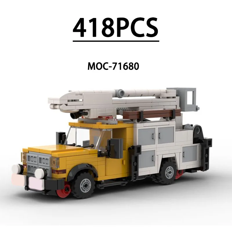 MOC-71680 Building Block Multifunctional Truck Traffic Train Model 418PCS Children Educational Birthday Christmas New Year Gift