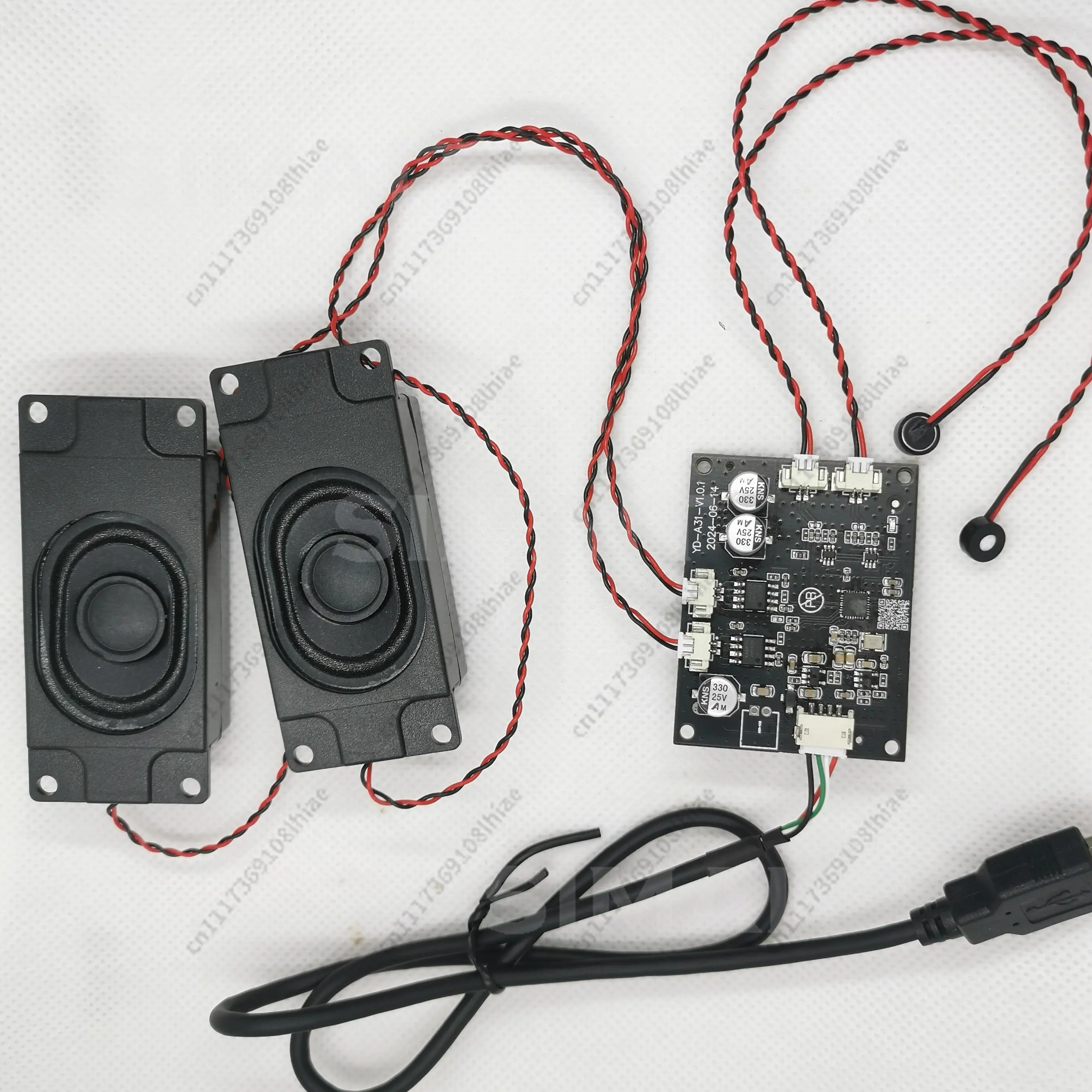USB 2-Mic Array Dual Speakerphone, Echo Cancellation Noise Reduction, Driver-Free USB Conference Speaker