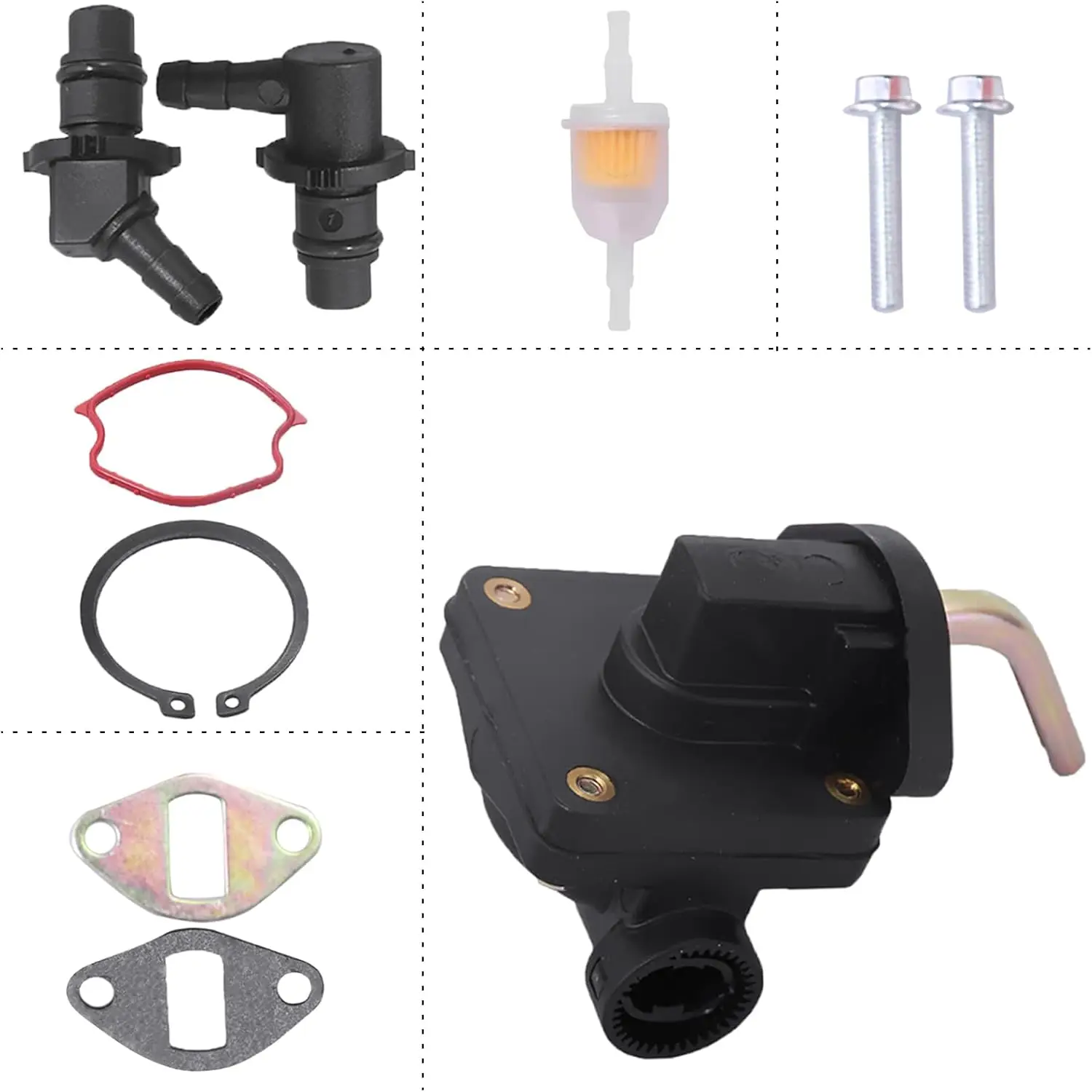12-559-02-S Fuel Pump Kit Replacement for Kohler CH11 CH12.5S CV13S CV14S CV15S CV16S John Deere AM133627 LT133 LT150 LT155 LT16