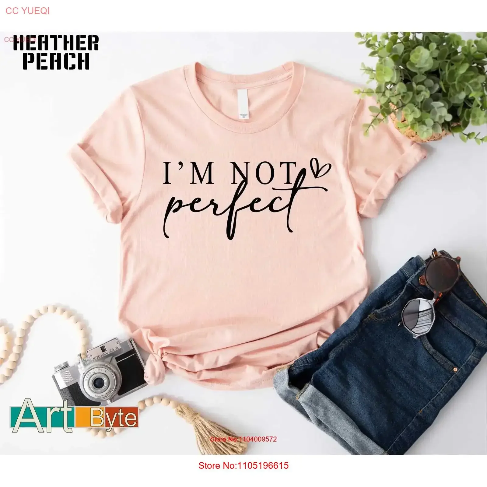 I'm Not PerfecT T Shirt for Her Mental Health Motivational Self Care Therapy Depression Women vintage Washed Versatile