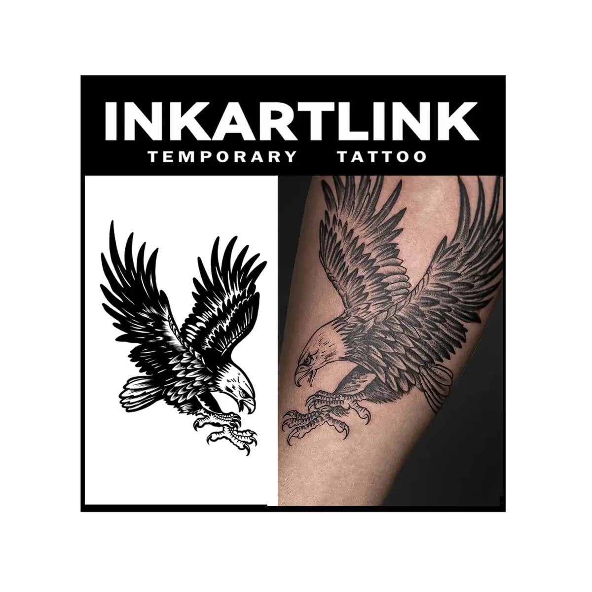 

Tattoo Tech,2 Sheets Extra-Large Semi Permanent Tattoo,Adult Art Design Temporary Tattoos, Lasts 1-2