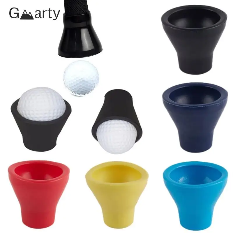 1pc Golf Ball Pick-up Suction Cup Synthetic Rubber Retriever Suction Cup For Putter Golf Training Aid