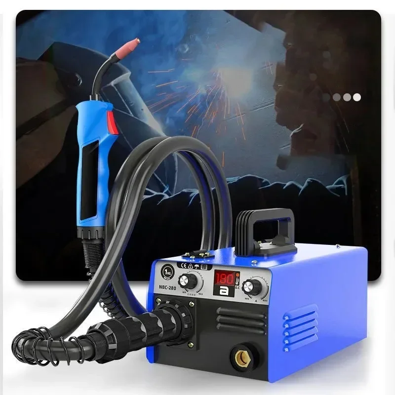 220V gas welding Carbon dioxide gas shielded welding machine integrated machine small two welding machine home gas-free