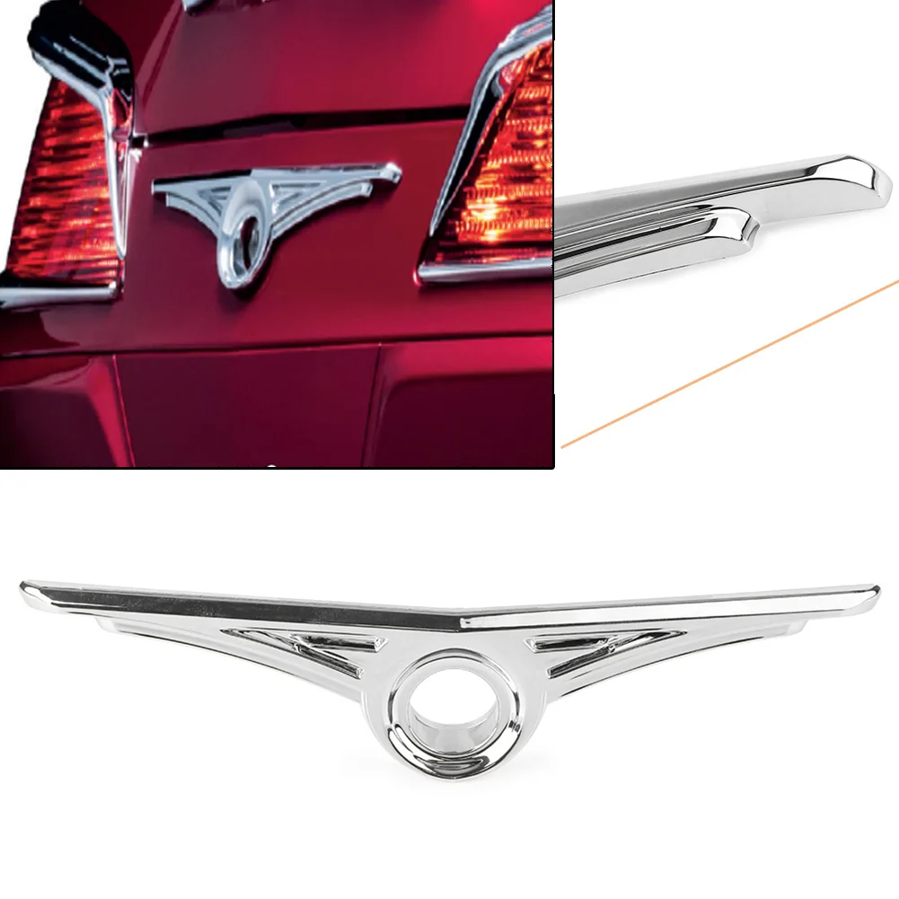 Motor Rear Trunk Key Hole Trim Chrome ABS Decorative Parts For Honda Gold Wing GL 1800 2001-2017 Goldwing GL1800