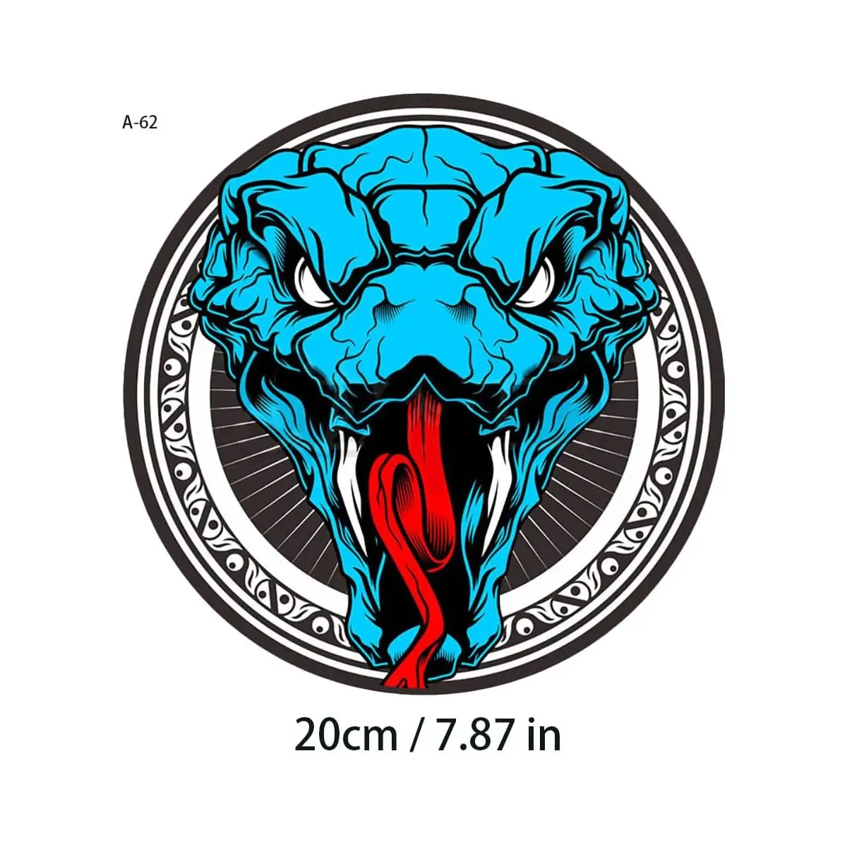 

1 шт. "Модная автомобильная наклейка «Кобра», синяя голова рептилий, авто наклейка, крутая автомобильная наклейка для настройки, выставочный предмет в стиле автомобиля"