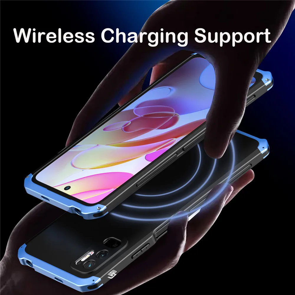 Dropshipping Aluminum Hard PC Shockproof Metal Armor Case For Xiaomi POCO F3 X3 GT M3 Pro M4 Pro POCO M3 M4 Pro 5G Case Cover