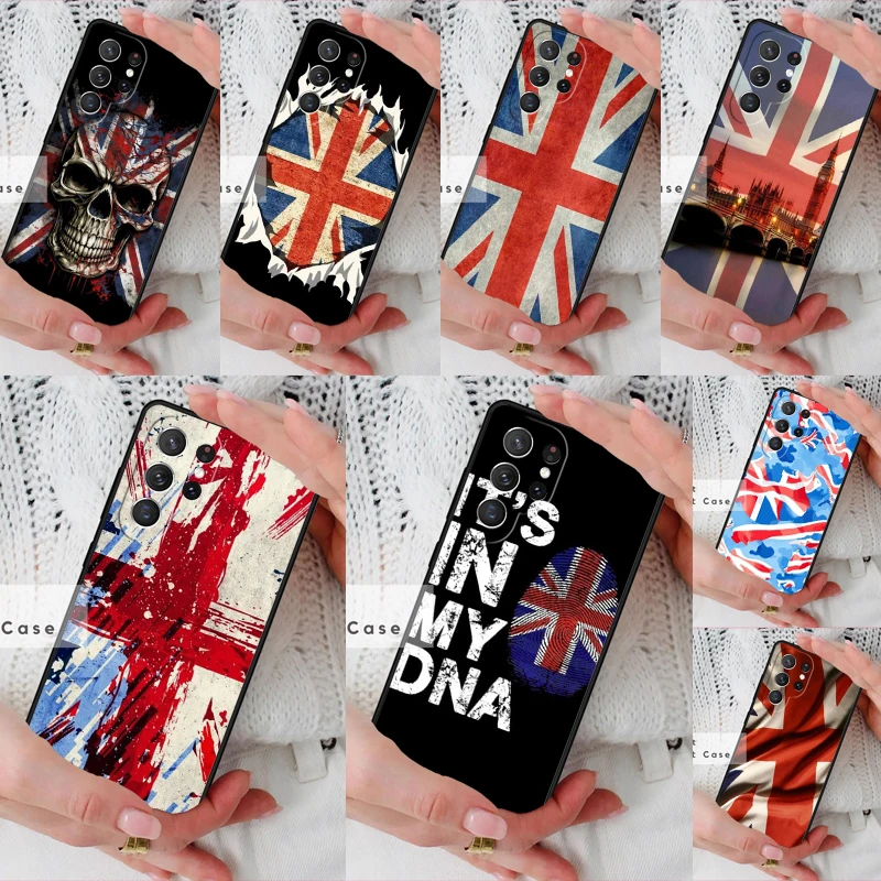 United Kingdom Country Flag Phone Cover Case for Samsung Galaxy S26 Ultra S20 FE Note 10 S24 S23 S21 S25 Plus S22