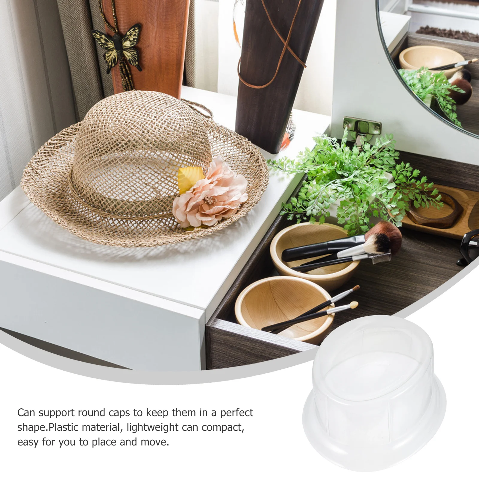 

10Pcs Exquisite Hat PVC Supports Strong Baseball Caps Holder Inner Shape Support Keeper Caps Support Hat Supports