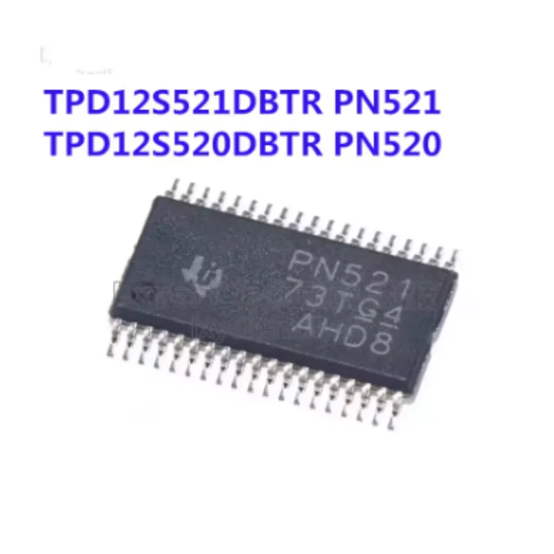 10PCS 100% Original TPD12S520DBTR TPD12S521DBTR TSSOP38 HDMI ESD Protection IC Low Capacitance TMDS Surge Suppressor Chip