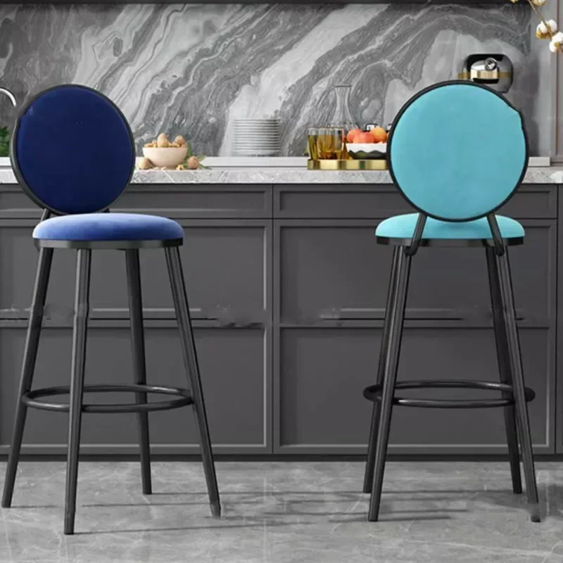 

Designer Bar Chairs Luxury Breakfast Waterproof Reception Bar Tools Bartender Metal Chair Taburetes Altos De Cocina Furniture