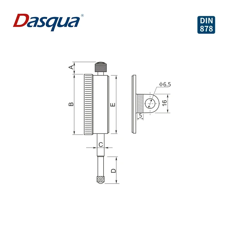 High Accuracy Indicador De Cuadrante 0-10mm Dial Indicators With Calibration Certificate 2 Years Warranty Measuring Tool