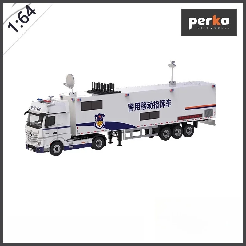 Perka1:64 coche modelo estático camión de aleación simulado comando de emergencia vehículo de seguridad motor de bomberos edición limitada juguetes para niños