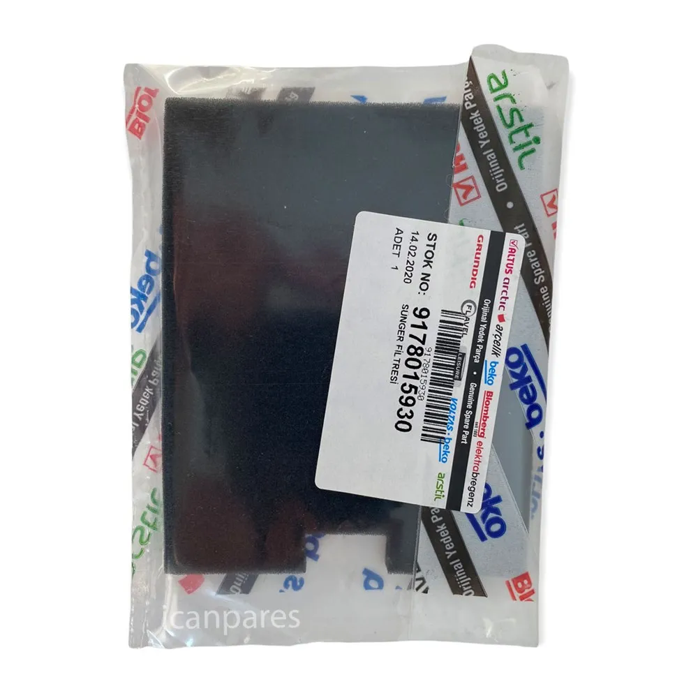 Compatível para Arçelik 9178015930 Aspirador Frente Motor Esponja Filtro