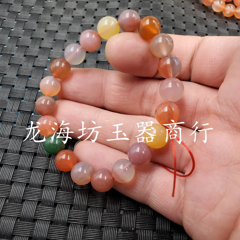 South Red Round 10mm Agate Type Bead Bracelet 4