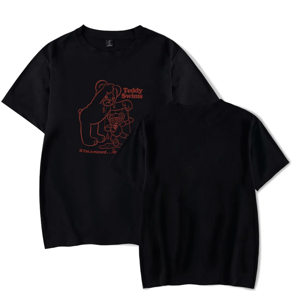 Teddy Swims Tshirt Broken Record Crewneck Short Sleeve Men Women Tee Tops Casual