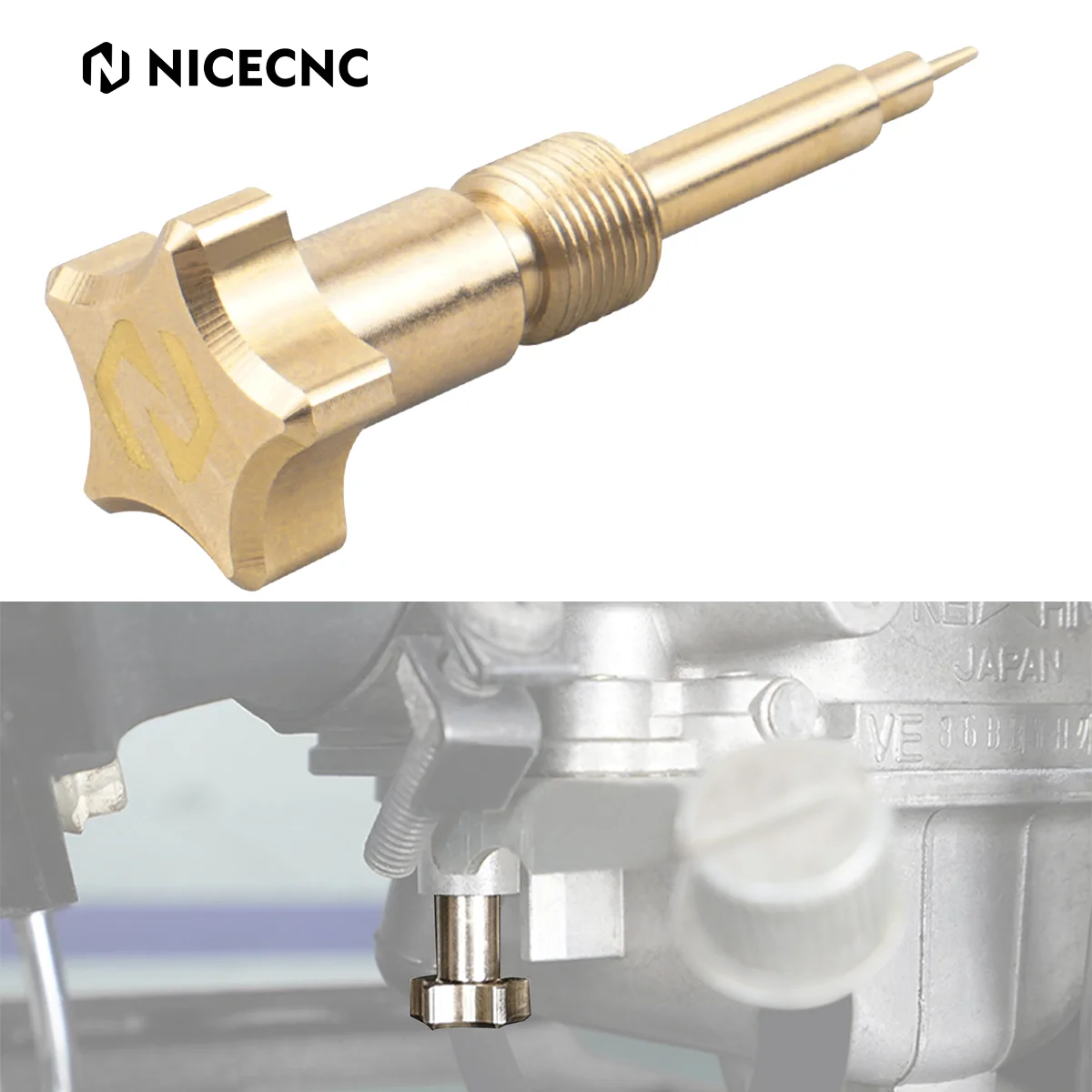 

NICECNC For Honda XR650L XR 650L 1993-2024 2023 2022 2021 2020 Motorcycle Air Carburetor Fuel Mixture Adjust Screw Premium Brass