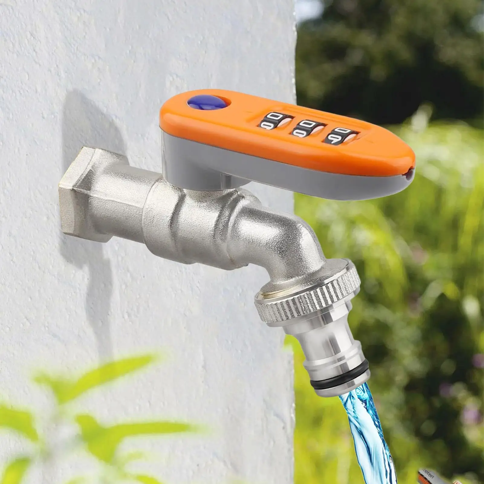 Water Faucet Lock Outdoor Outdoor Irrigation Valve Lock System With Code Water Valve Device For Rental Farm Yard Restaurant
