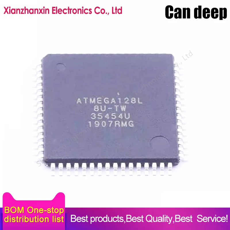 1PCS/LOT ATMEGA128L-8AU ATMEGA128L 128L-8AU TQFP64 Microcontroller chips