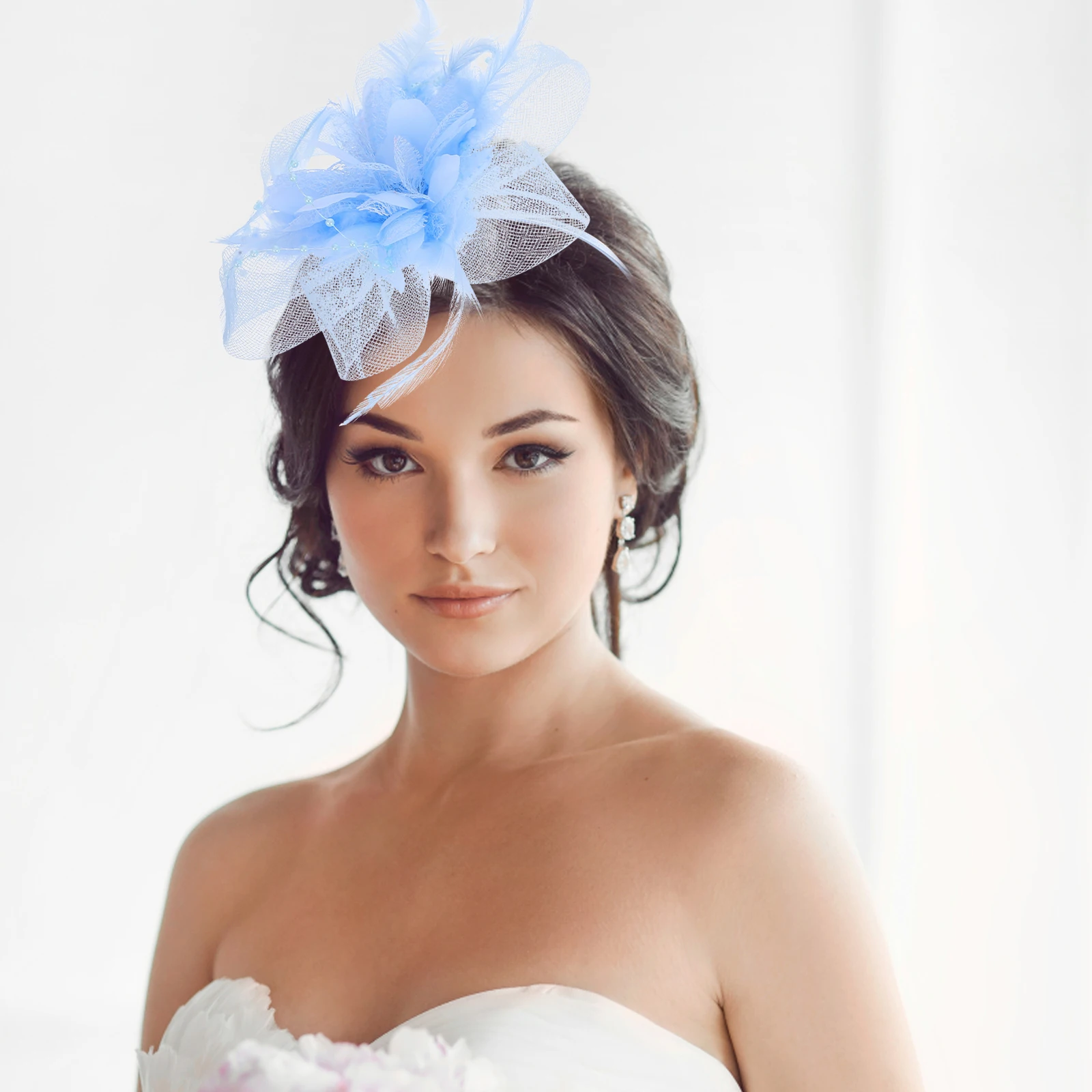 

Headdress Hair Clip Fascinator Plume Headband Wedding Bridal Hair Accessories Style Girls Fascinator Clip