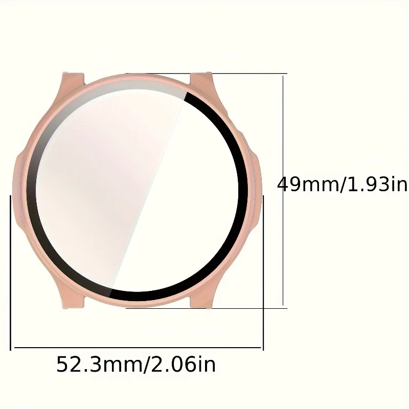 For Amazfit Balance Tempered Glass Anti-scratch Watch Case with Sleek Protector, Durable High-Quality Screen Guard