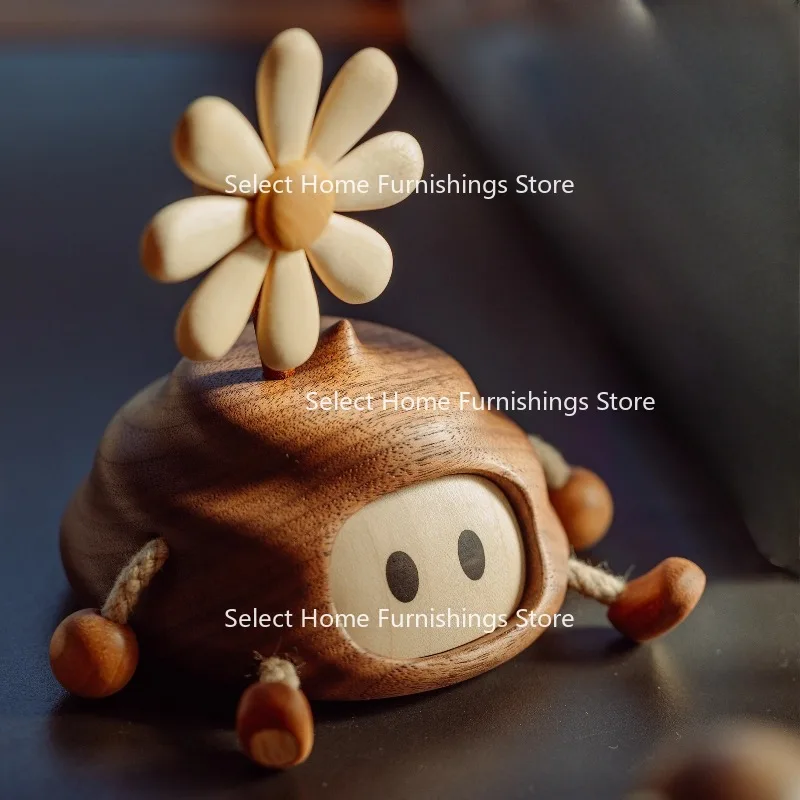 

Suitable for funny good luck gifts gifts struggles flower shit luck solid wood desktop ornaments, car accessories for boyfriends