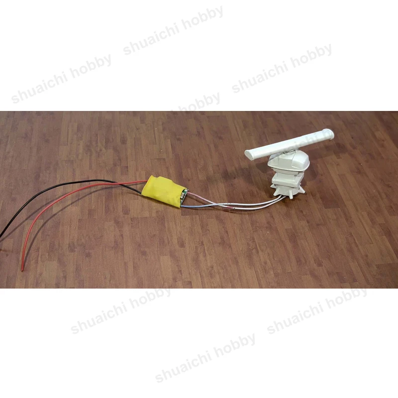 1PCS 5-35V 3D Printed Dynamic Radar Model with Motor Assembly Simulated Rotating Rod Speed Pre‑adjusted for RC Boat Ship Models
