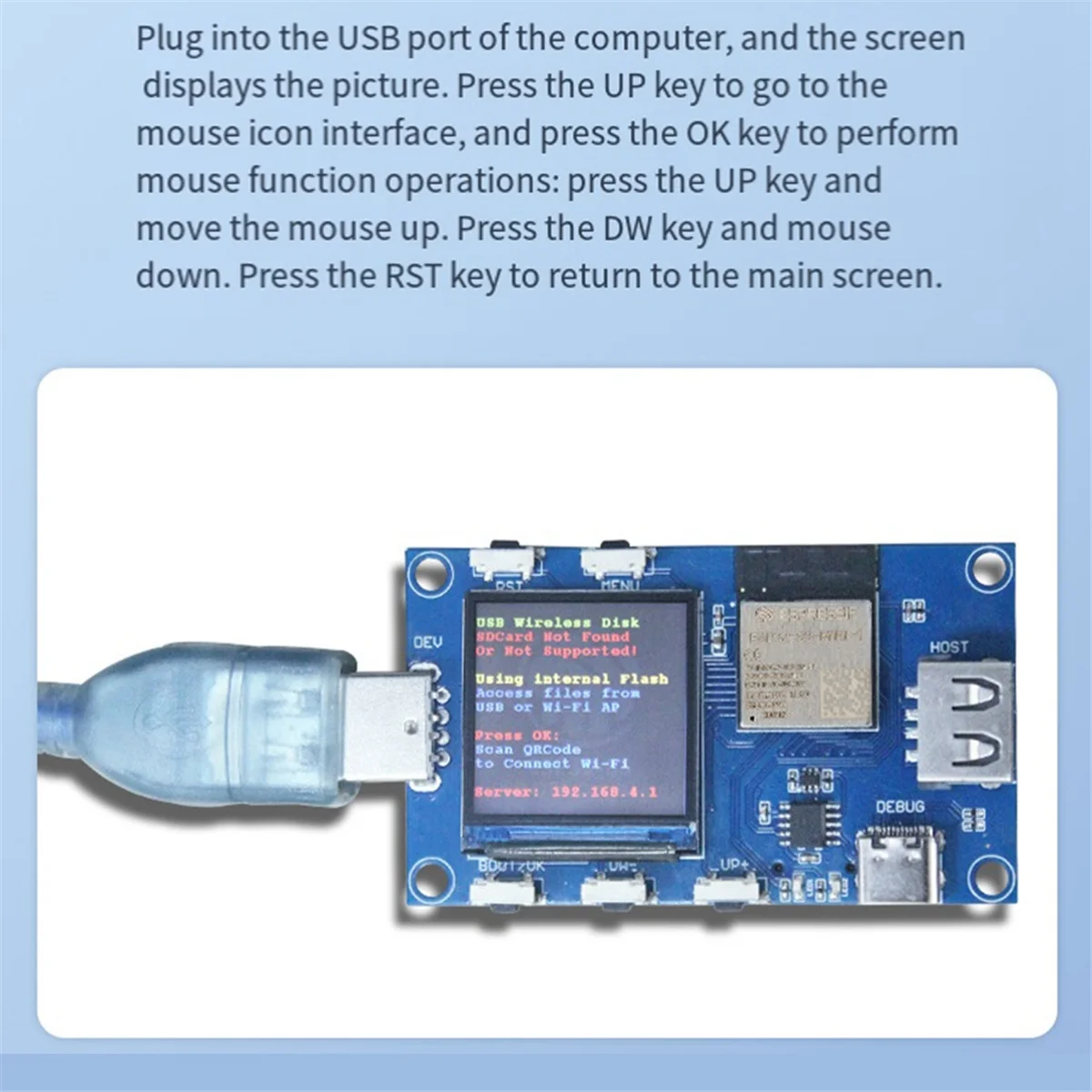 Эффективная оценочная тестовая плата ESP32S3 USB OTG поддерживает модуль платы Wi-Fi